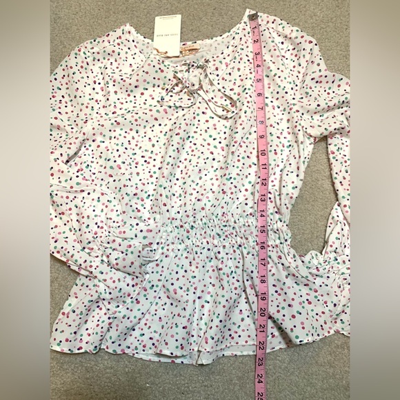 NWT Skies Are Blue Polka Dot Top Blouse Women XS - Picture 6 of 7